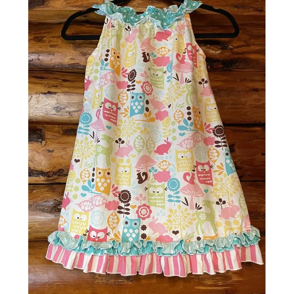 Lolly Wolly Doodle Forest Animals Dress Size‎ 6